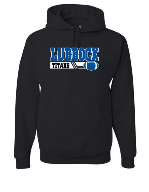 Titans Black Hoodie - Lubbock Titans