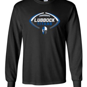 Titans Black Long Sleeve T-Shirt - Football Titans Logo