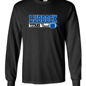 Titans Black Long Sleeve T-Shirt - Lubbock Titans