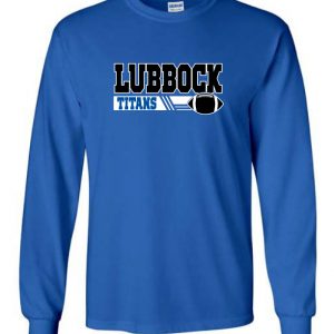 Titans Blue Long Sleeve T-Shirt - Lubbock Titans