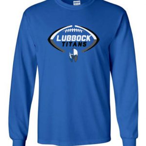 Titans Blue Long Sleeve T-Shirt - Football Titans Logo