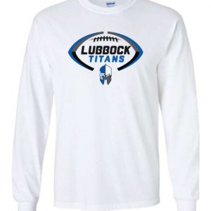 Titans White Long Sleeve T-Shirt - Football Titans Logo