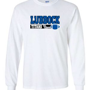 Titans White Long Sleeve T-Shirt - Lubbock Titans