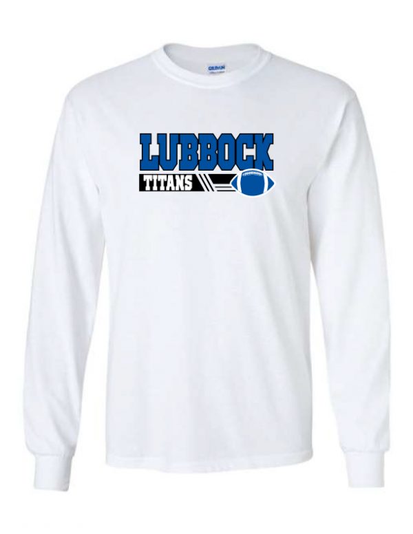 Titans White Long Sleeve T-Shirt - Lubbock Titans