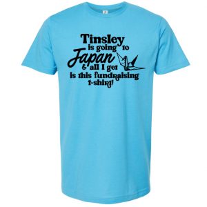 Tinsley's Japan Fundraiser T-Shirt - Aqua