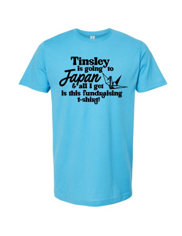Tinsley's Japan Fundraiser T-Shirt - Aqua